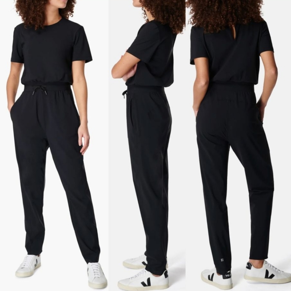 Sweaty Betty XS/4 Black Explorer Athletic Jumpsuit - Picture 14 of 14